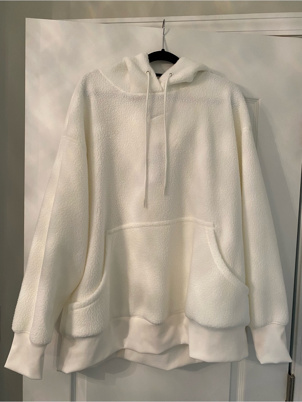 Nike Ivory/Off-White Sherpa Hoodie